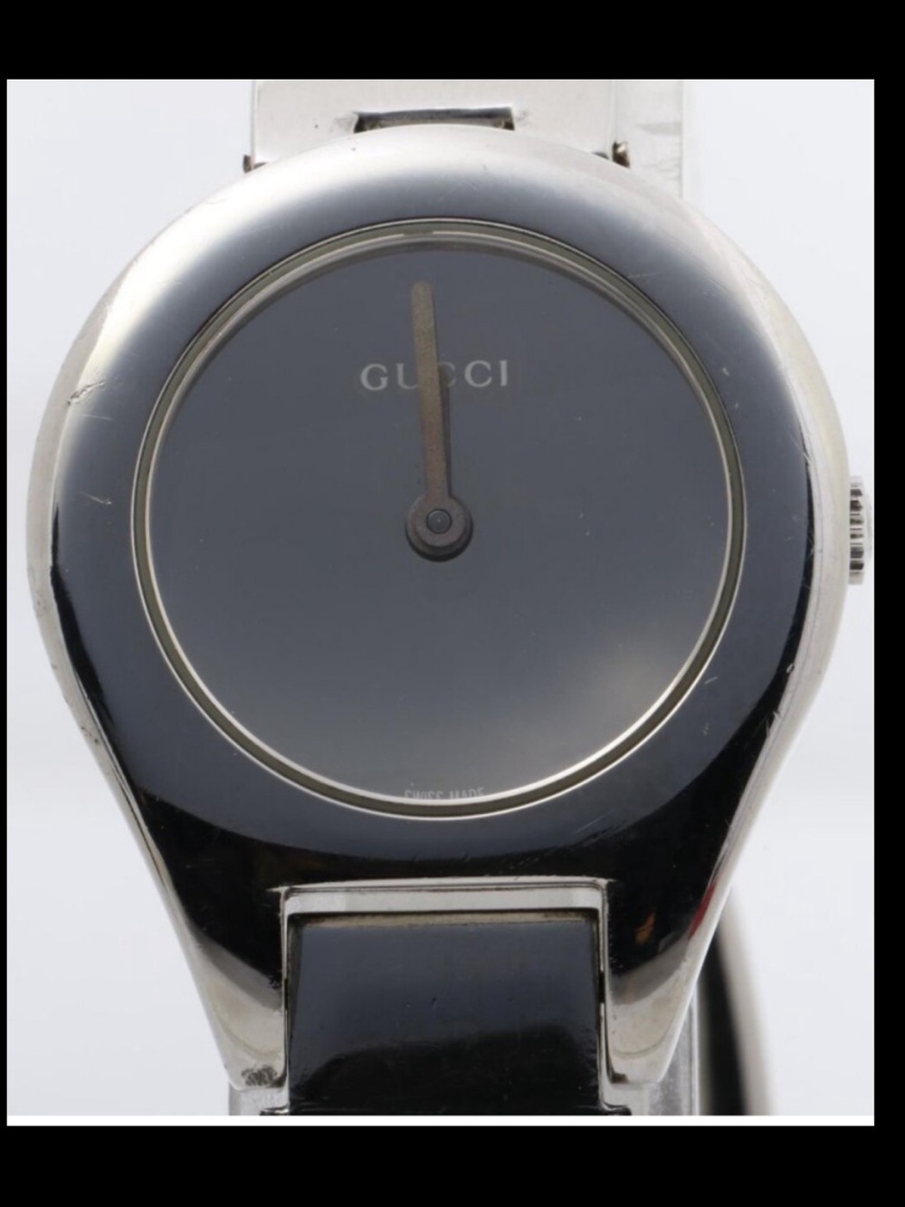 Vintage Gucci 6700L Stainless Steel Bangle Watch - Untested